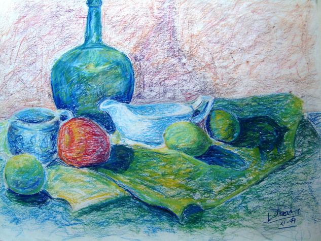 Bodegon 1999 Pastel Paper Still Life Paintings