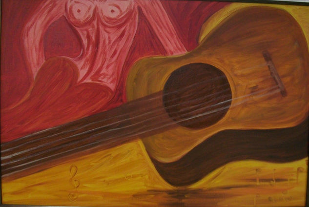 mujer y guitarra 