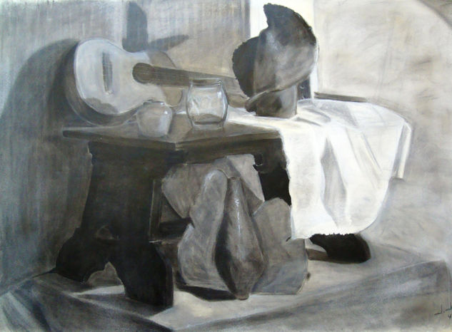 Bodegon 3 1986 Charcoal