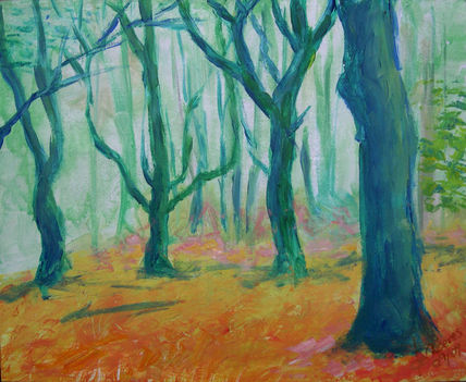 Árboles en la niebla