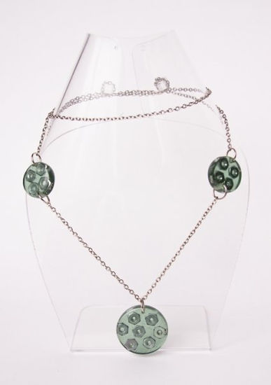 Collar Circulo total triple verde+ turs. 