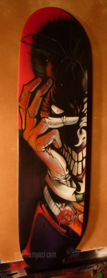 Skate Joker Oil Canvas Landscaping