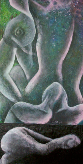 Milagro de amor Acrylic Canvas Nude Paintings