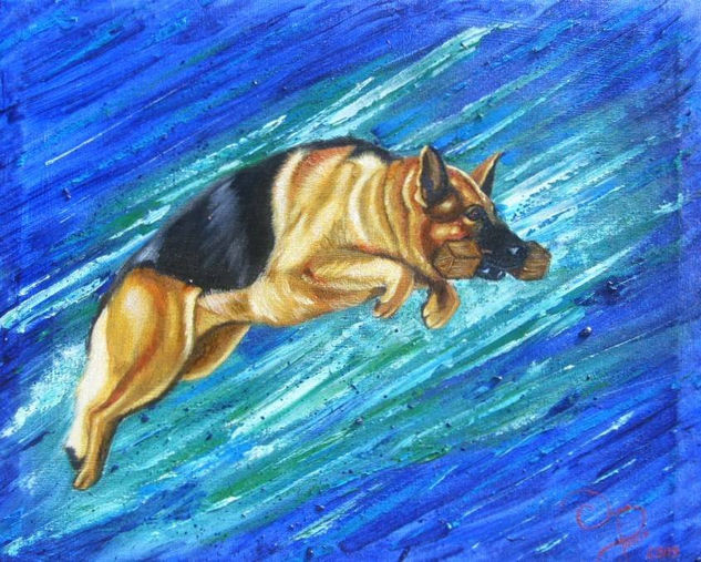 EL SALTO Oil Canvas Animals