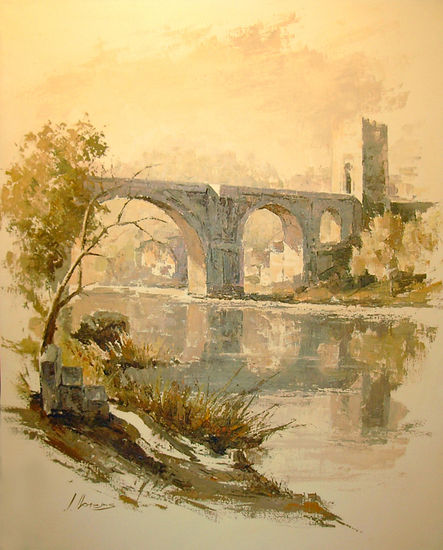 Puente de San Martín Oil Canvas Landscaping