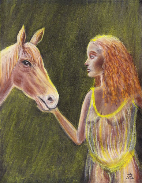 Mujer con caballo