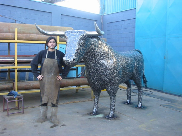 toro  respirar de un herrero Metal Figurative