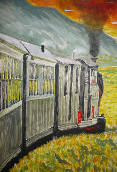 TREN DE LAS NUVES Acrylic Card Landscaping