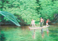 Pescando en el río