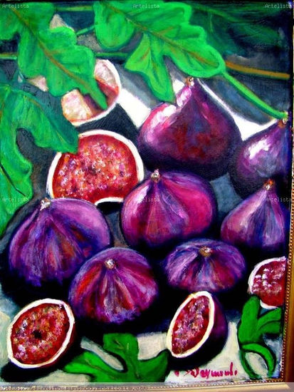 HIGOS DE GRECIA Acrylic Canvas Still Life Paintings