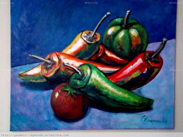 PIMIENTOS Acrylic Canvas Still Life Paintings