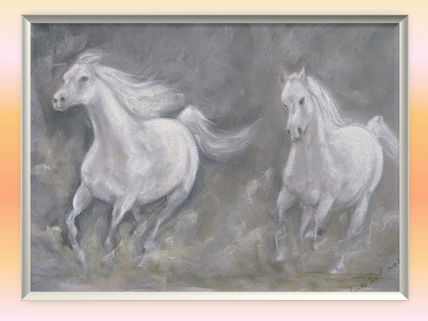 Caballos al trote
