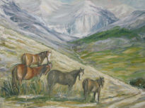 Caballos en el valle