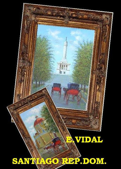 E.VIDAL 2010 PINTURAS DOMINICANAS Oil Canvas Landscaping