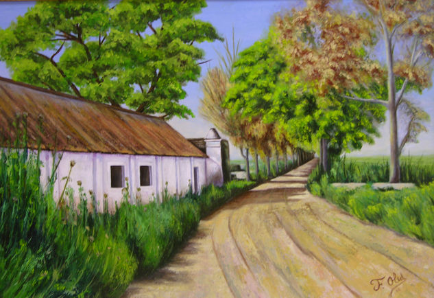 camino Oil Canvas Landscaping