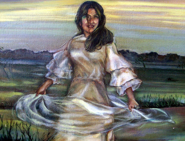 Acercamiento de novia 2 Oil Canvas Figure Painting