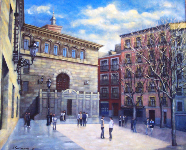 Plaza de la Paja Oil Canvas