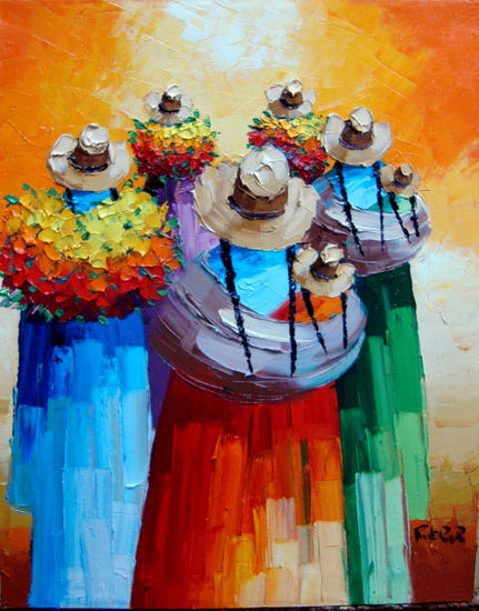 cholitas Oil Canvas Landscaping