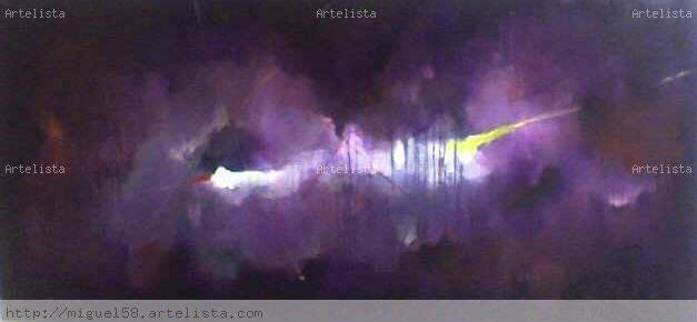 guacharos cave violet Oil Canvas Others