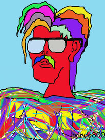 Bigotes pop art