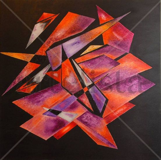 Geometrico8 Mixed media Canvas Others