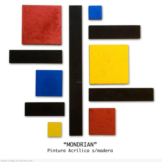 MONDRIAN Acrílico Tabla Otros