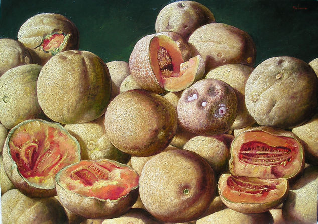 Melones Oil Canvas Still Life Paintings