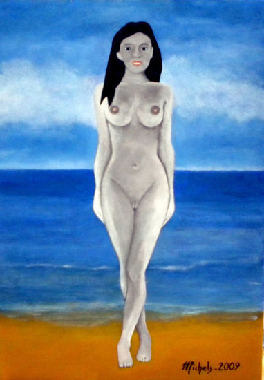 Vénus sortant de la mer Acrylic Canvas Nude Paintings