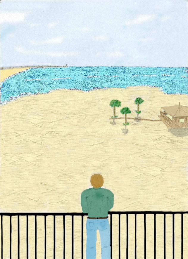mirando al mar