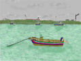 bote anclado