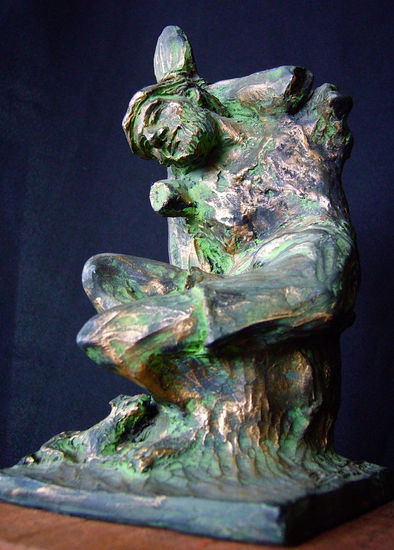 "El Martir" - escultura - obra de José Hermitanho Mixed Figurative