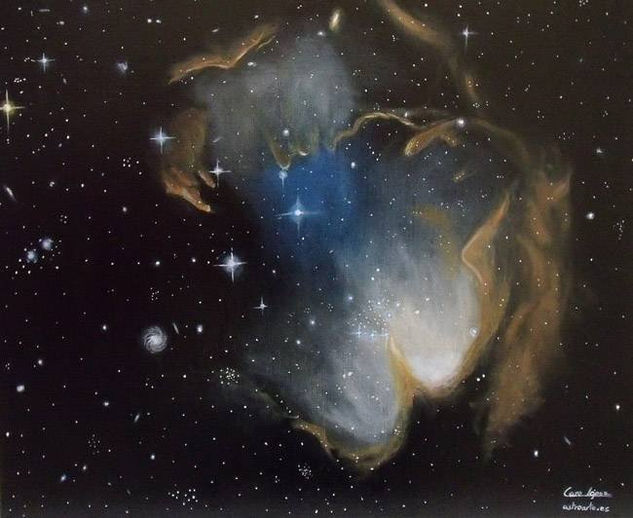 Cúmulo Estelar Abierto NGC 602 Oil Canvas Others