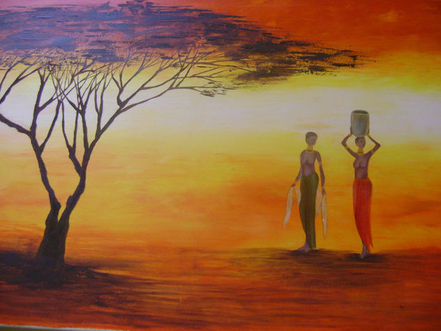 africa Oil Canvas Landscaping