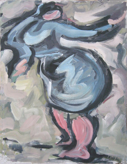 Mujer bailando Acrylic Canvas Figure Painting