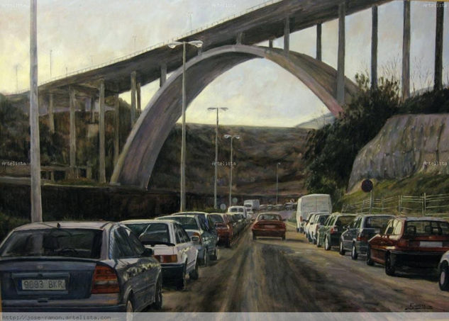 viaducto Óleo Tabla Paisaje