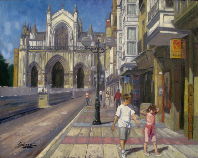 Catedral Nueva de Vitoria Oil Canvas Landscaping