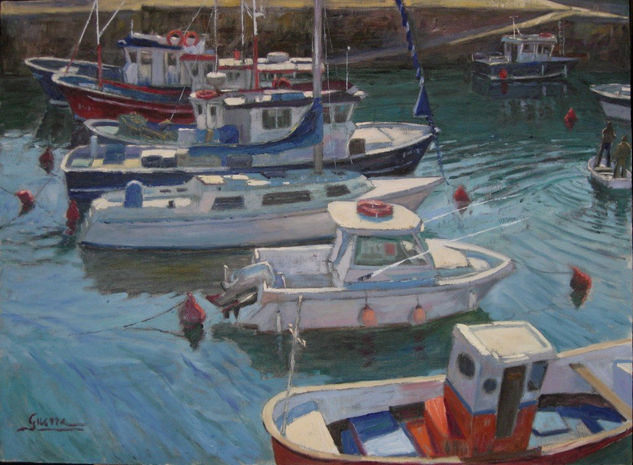 Puerto de Armintza Oil Canvas Landscaping