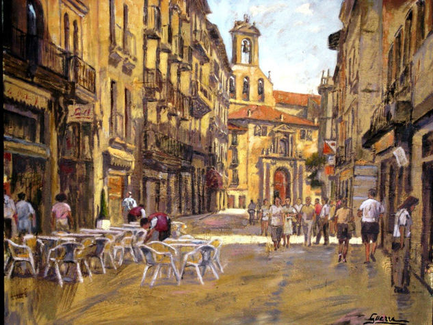 Paseo por Salamanca Oil Canvas Landscaping