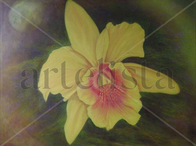 Orquídea 2 Oil Canvas Floral Painting