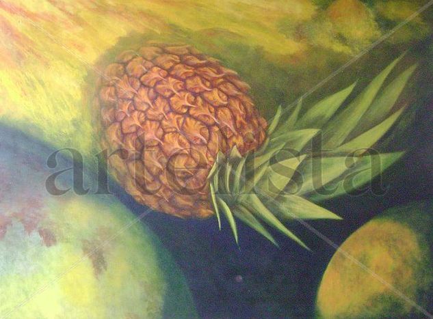 bodegón con piña Oil Canvas Landscaping