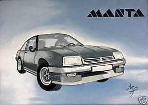 OPEL MANTA Oil Canvas Others