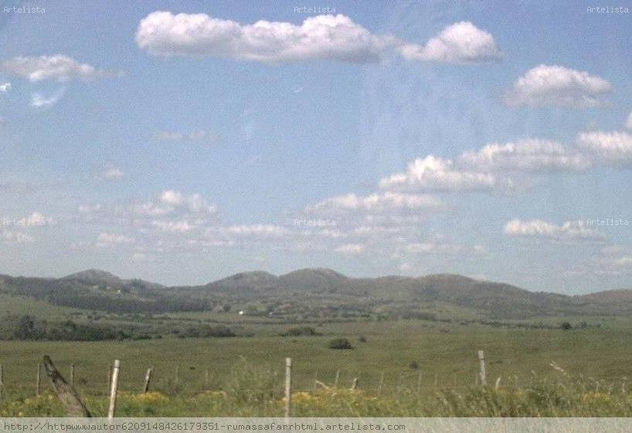 paisaje de campo  de    Uruguay,  Sierras  de  Maldonado