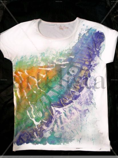 REMERAS   PINTADAS Watercolour Textile Animals