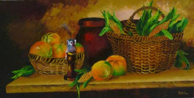 Bodegon Espatulado Oil Canvas Still Life Paintings