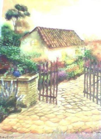 Portal Abierto- espatulado Oil Canvas Landscaping