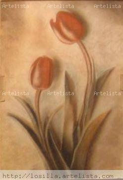 tulipanes Oil Canvas Floral Painting