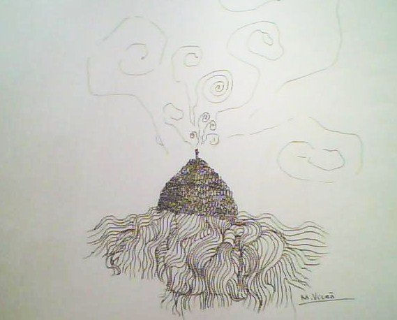 mujer fumando