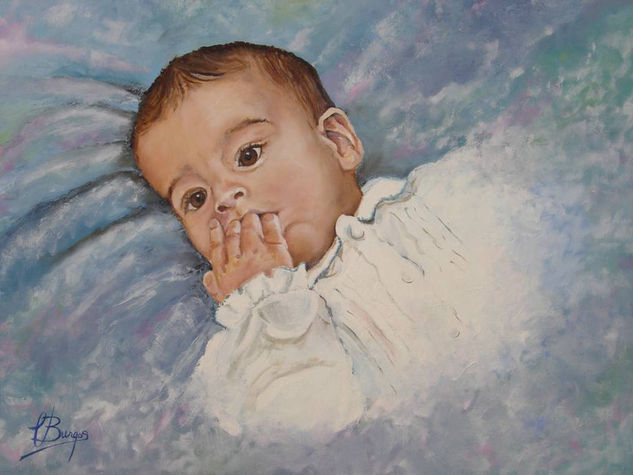 "Francisco con cinco meses" Oil Canvas