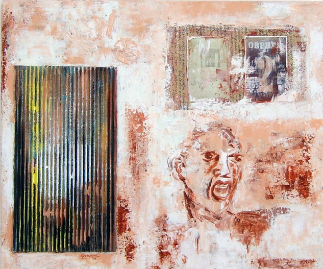 O Pranto de Sua Lira Mixed media Canvas Portrait