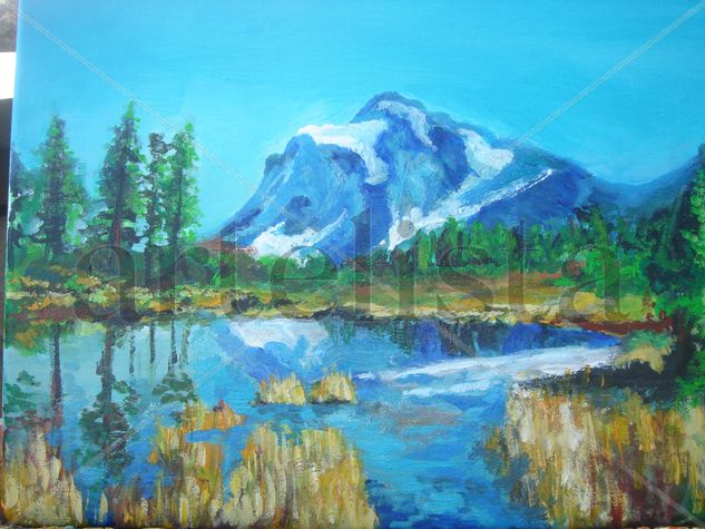 BLUE MONTAIN Acrylic Canvas Landscaping